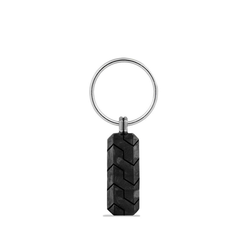 David Yurman Forged Carbon Key Chain at 