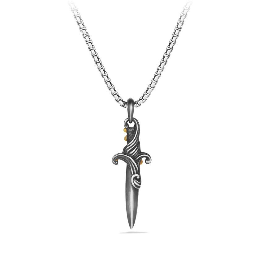 David Yurman Waves Dagger Amulet with 