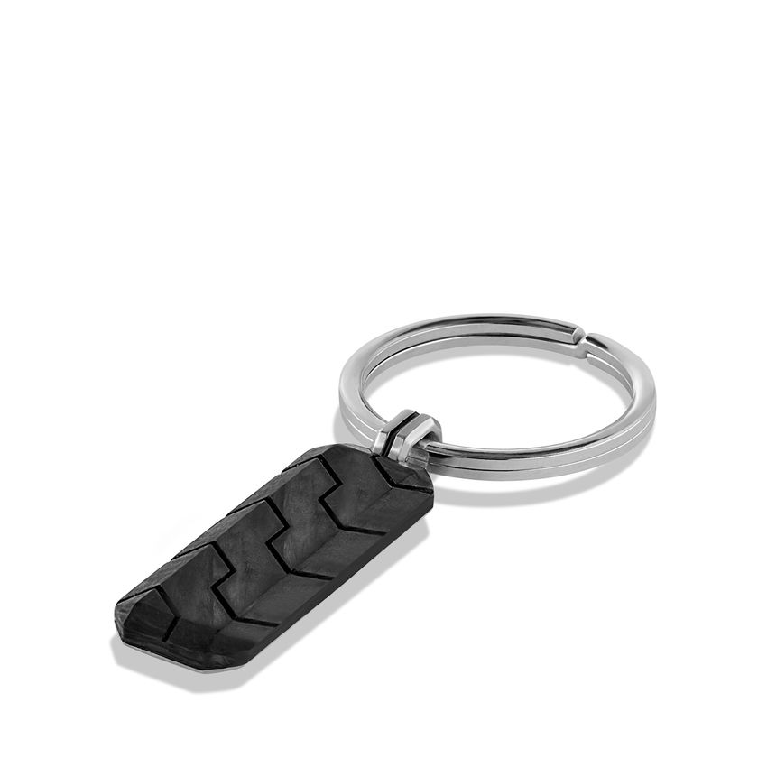 David Yurman Forged Carbon Key Chain at 